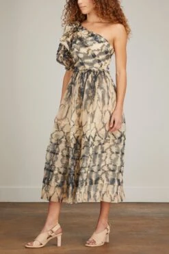 ULLA JOHNSON Artemis Dress In Fossil -DOROTHE Clothing Shop ulla ulla johnson artemis dress in fossil 2