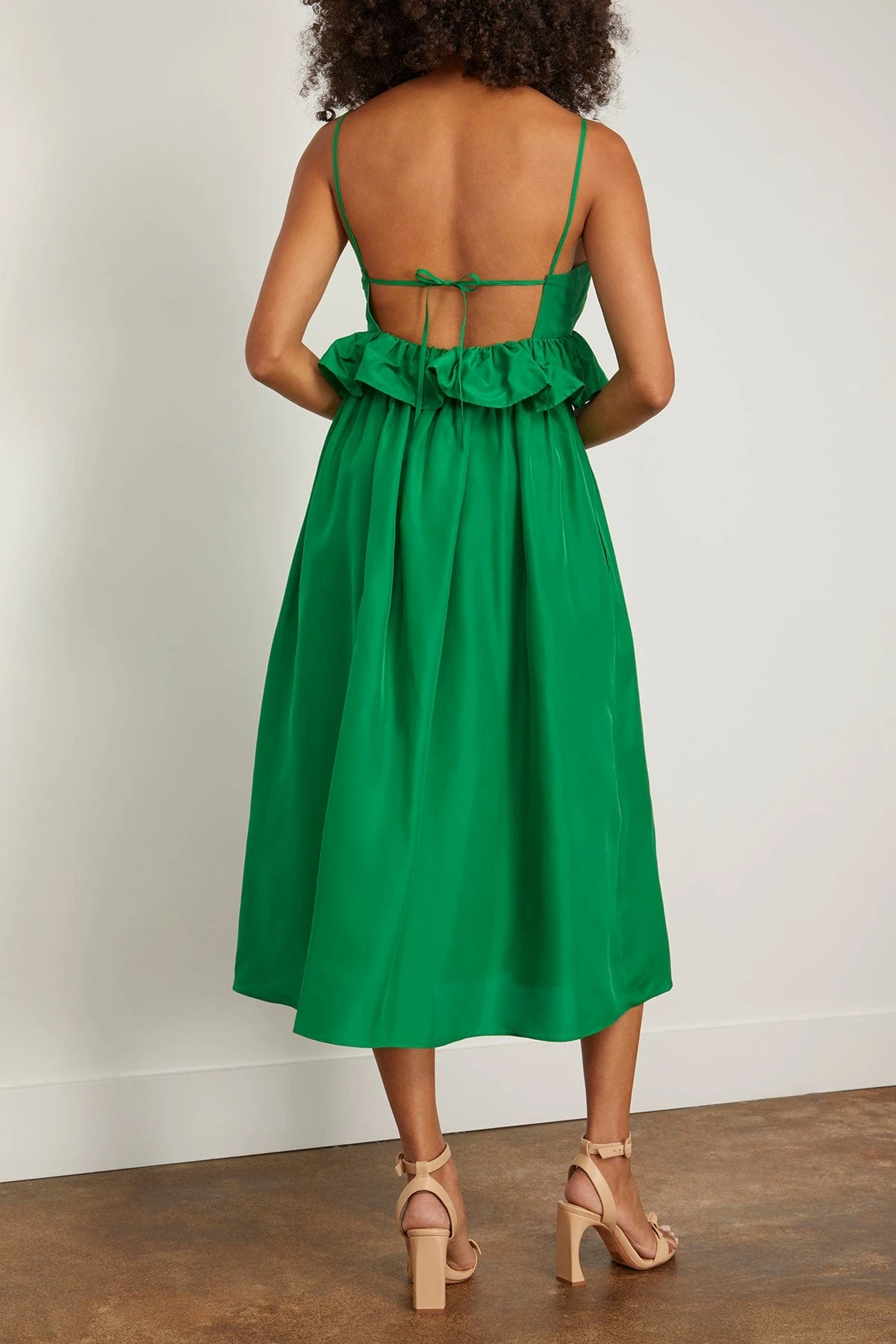 ULLA JOHNSON Amaliya Dress In Emerald 6 ULLA JOHNSON Amaliya Dress In Emerald - Image 4