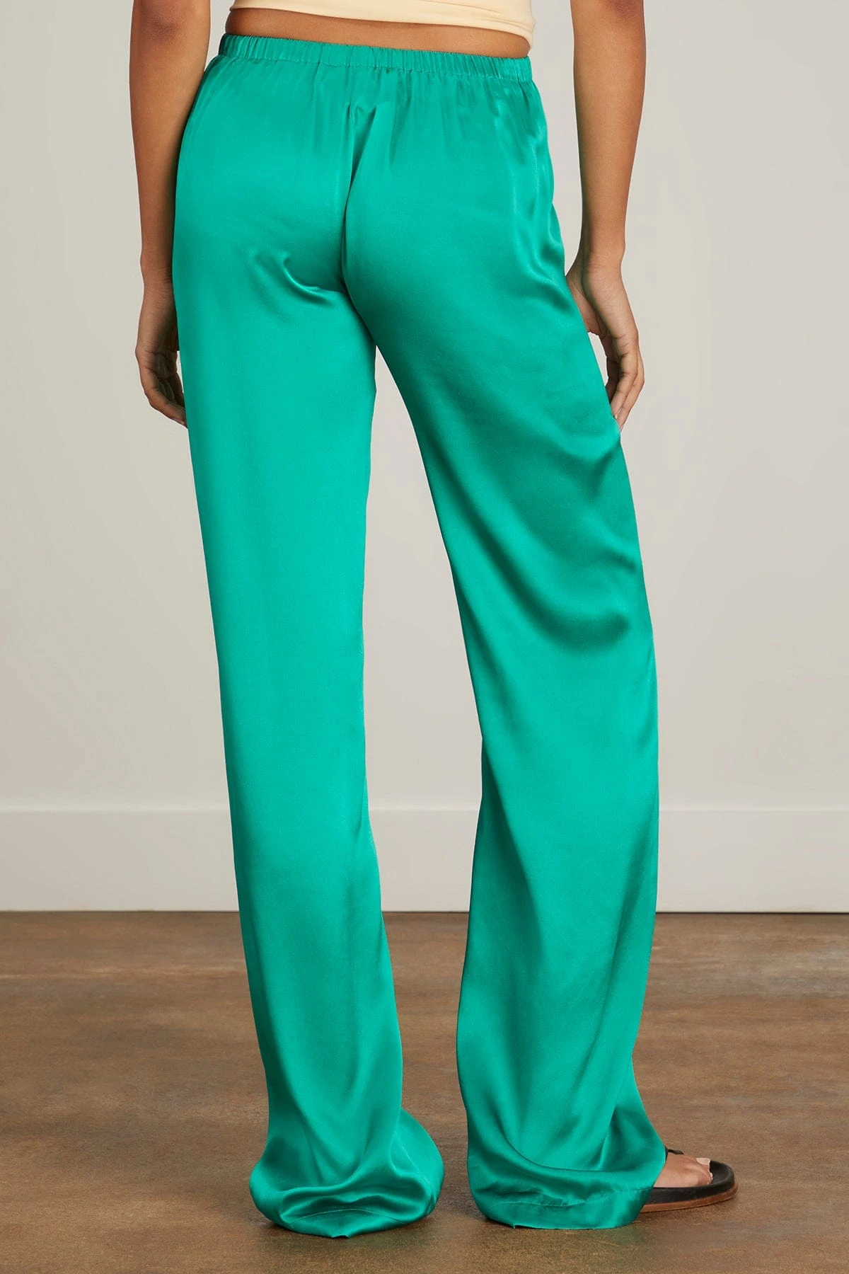 Palazzo Pant In Emerald 6 Palazzo Pant In Emerald - Image 4