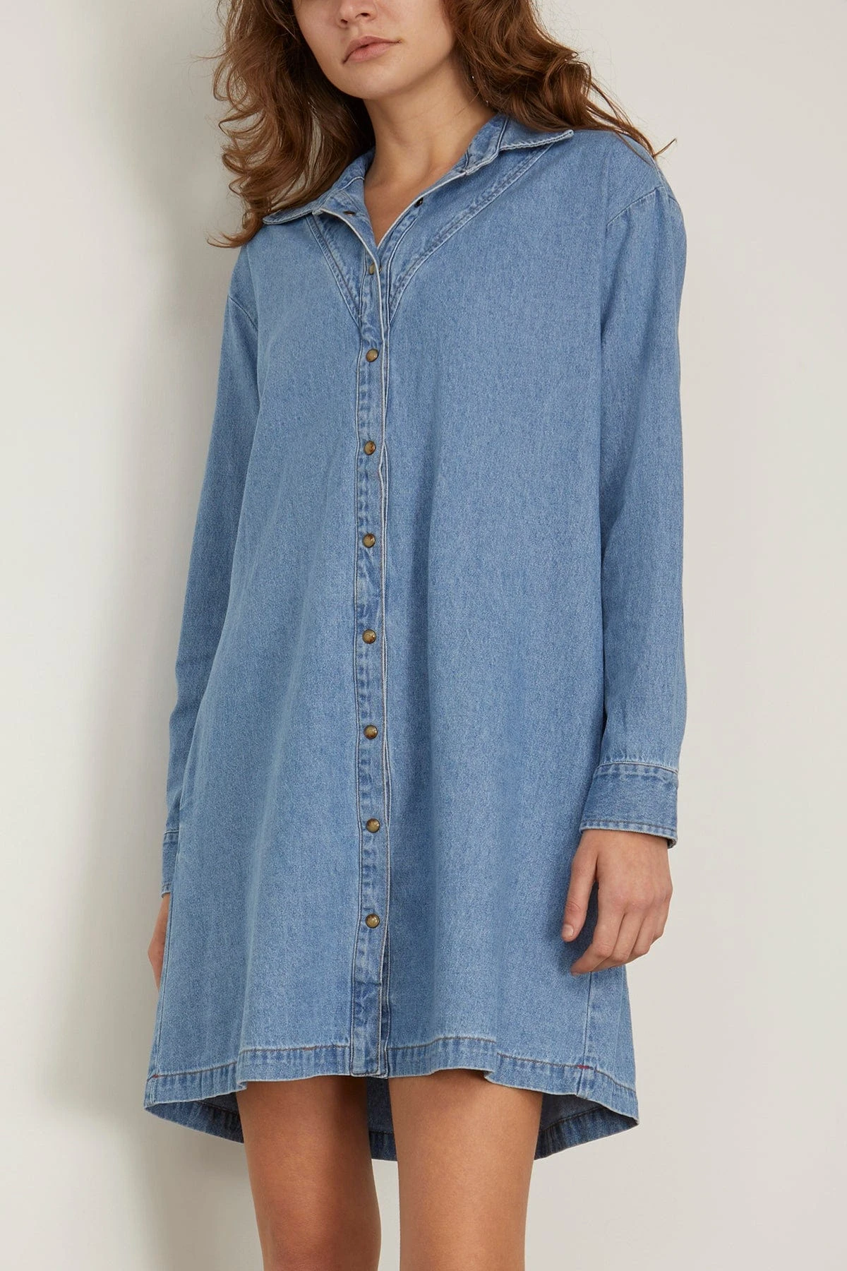 Keegan Denim Dress In Skylark 5 Keegan Denim Dress In Skylark - Image 3