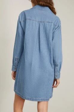 Keegan Denim Dress In Skylark 9 Keegan Denim Dress In Skylark -DOROTHE Clothing Shop xirena KeeganDenimDressinSkylark 3