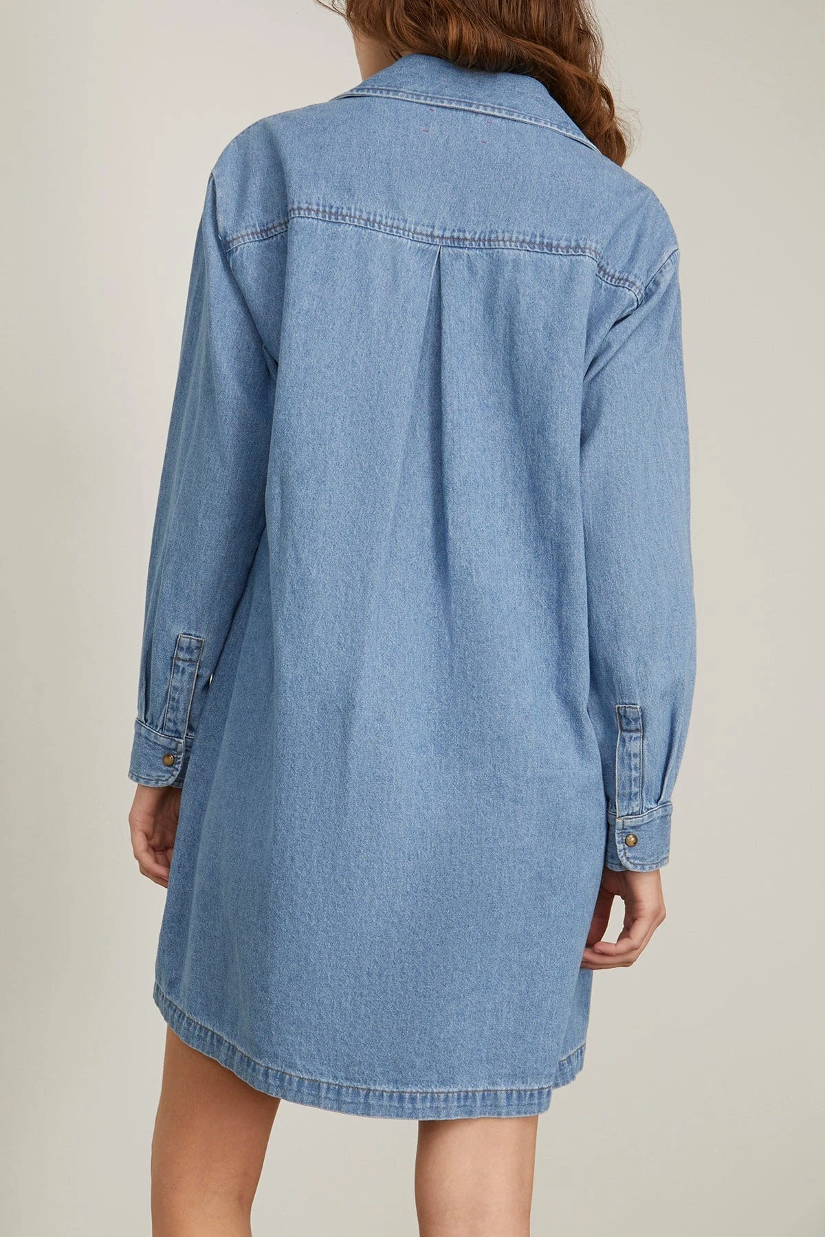 Keegan Denim Dress In Skylark 6 Keegan Denim Dress In Skylark - Image 4