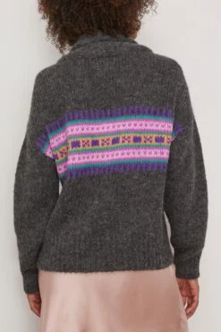 Waylon Sweater In Heather Charcoal -DOROTHE Clothing Shop xirena WaylonSweaterinHeatherCharcoal 3