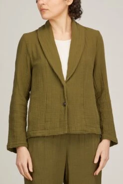 Cullen Jacket In Basil -DOROTHE Clothing Shop xirena cullen jacket in basil 2