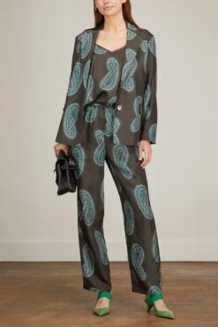 Rowe Blazer In Black Paisley 7 Rowe Blazer In Black Paisley -DOROTHE Clothing Shop xirena rowe blazer in black paisley 1