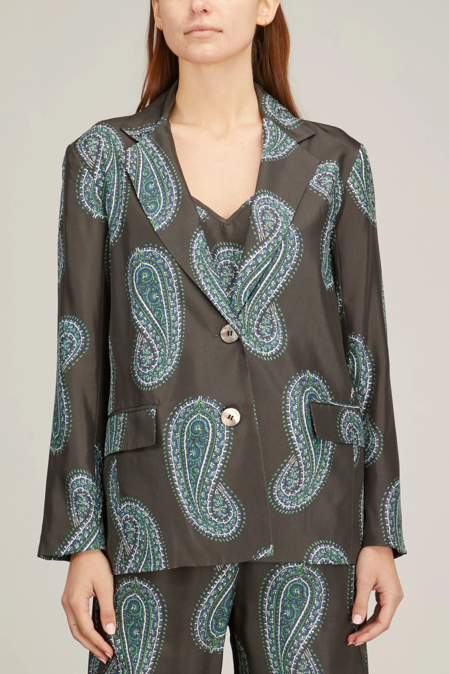 Rowe Blazer In Black Paisley 5 Rowe Blazer In Black Paisley - Image 3