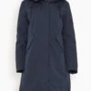 Cotton Parka Coat With Rabbit/Fox Trim In Ink 1 Cotton Parka Coat With Rabbit/Fox Trim In Ink -DOROTHE Clothing Shop yves salomon cotton parka coat with rabbit fox trim in ink